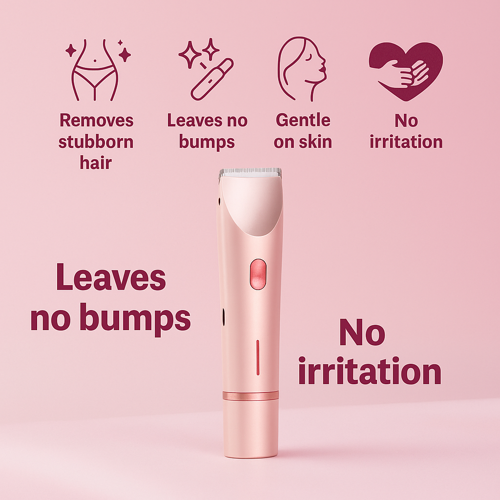 GlowGlyde™ - 2 in 1 Painless Hair Trimmer