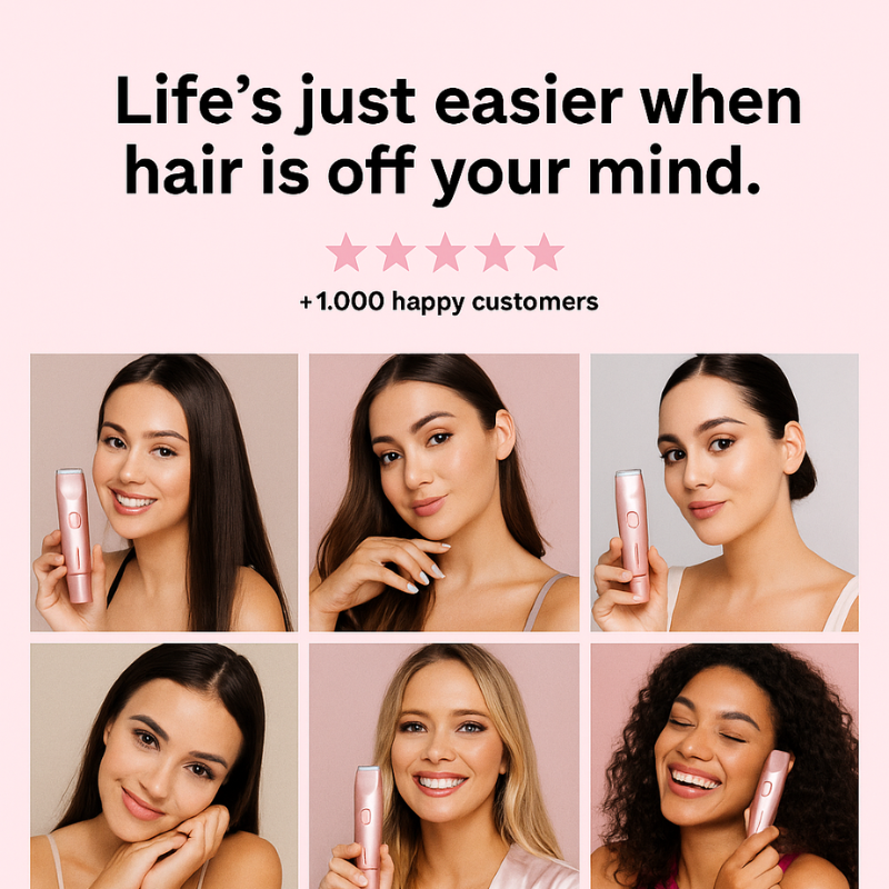 GlowGlyde™ - 2 in 1 Painless Hair Trimmer