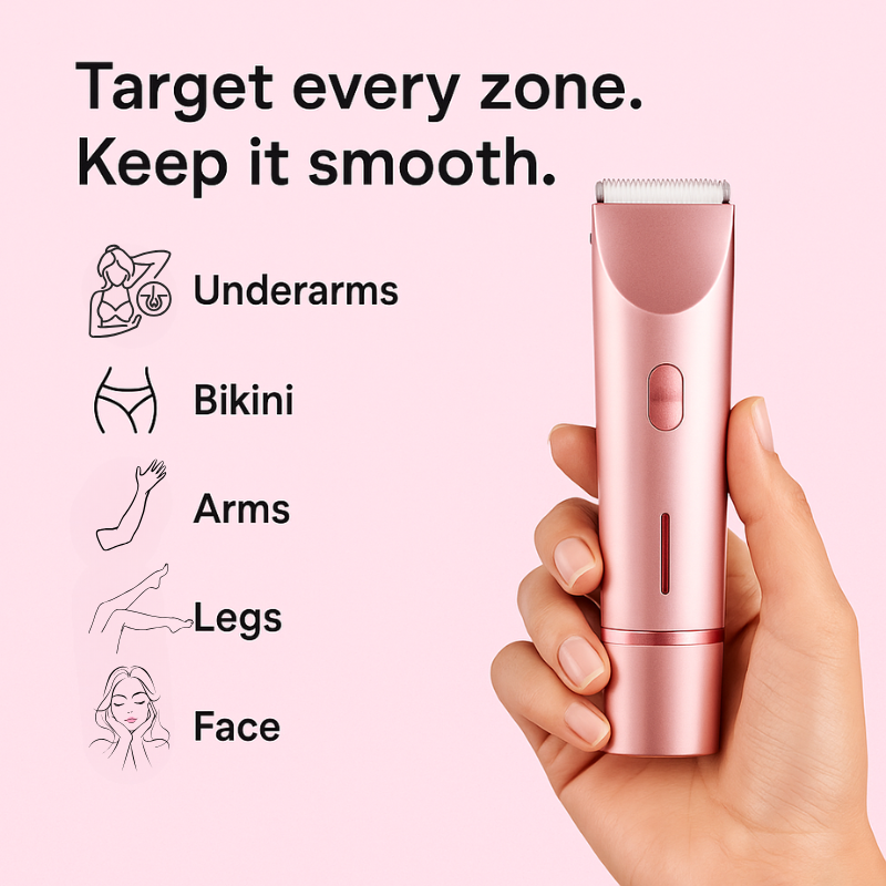 GlowGlyde™ - 2 in 1 Painless Hair Trimmer