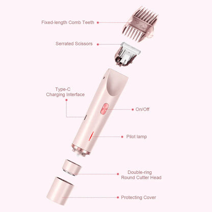 GlowGlyde™ - 2 in 1 Painless Hair Trimmer