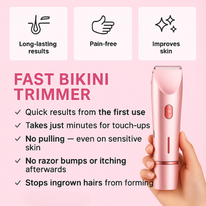 GlowGlyde™ - 2 in 1 Painless Hair Trimmer