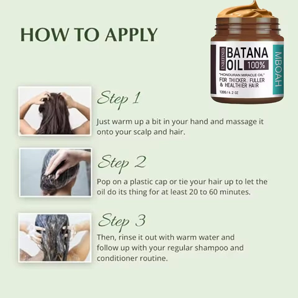 100% Pure Batana Hair Growth Oil