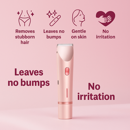 GlowGlyde™ - 2 in 1 Painless Hair Trimmer