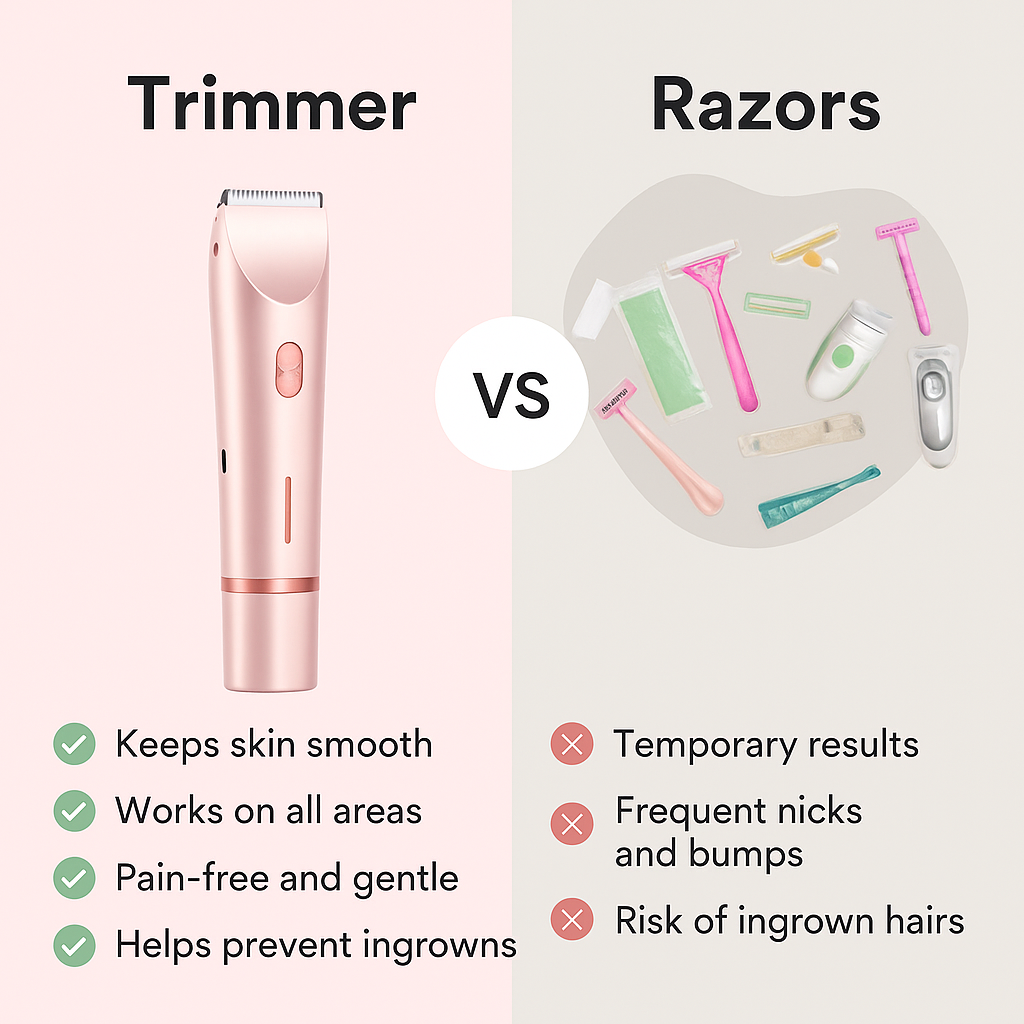 GlowGlyde™ - 2 in 1 Painless Hair Trimmer